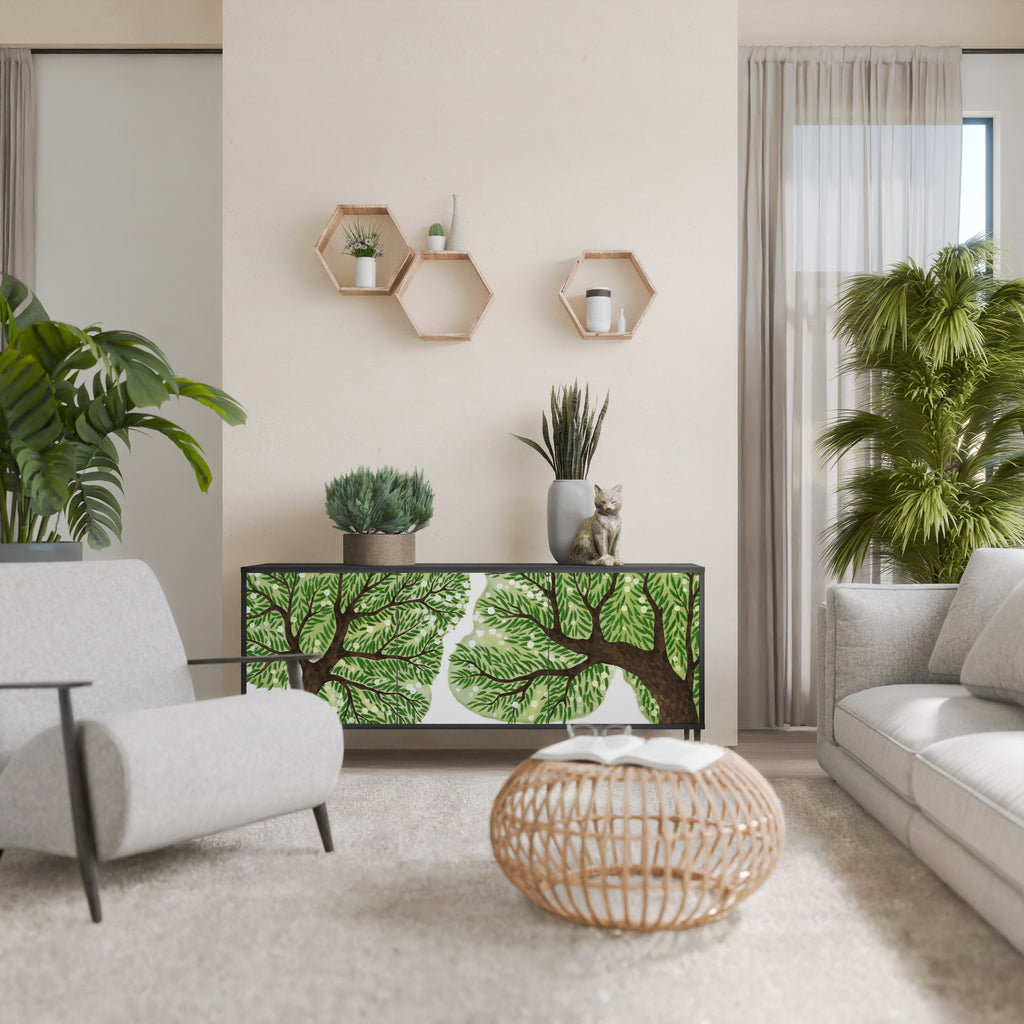 WILDERNESS DASH Sideboard mit 3 Türen in Schwarz