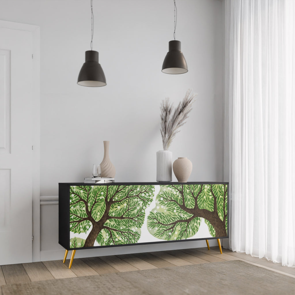 WILDERNESS DASH Sideboard mit 3 Türen in Schwarz