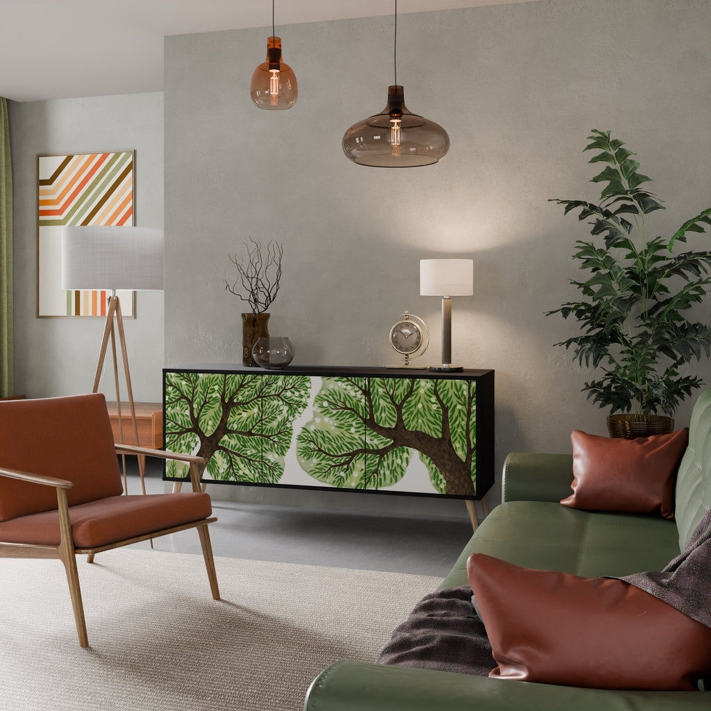 WILDERNESS DASH Sideboard mit 3 Türen in Schwarz