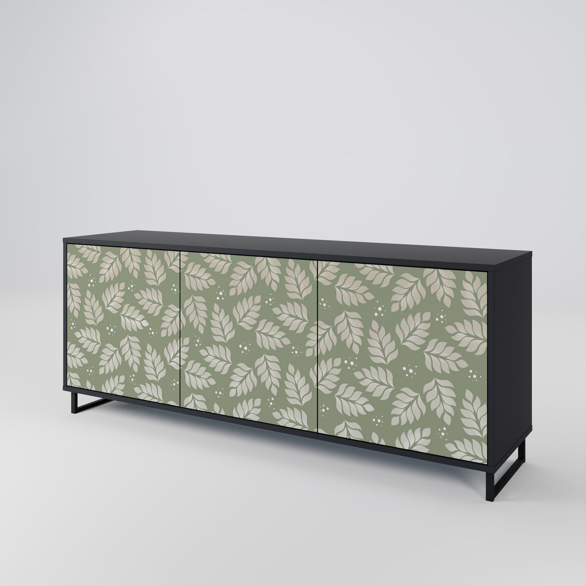 LEAVES ON GREEN 3-türiges Sideboard