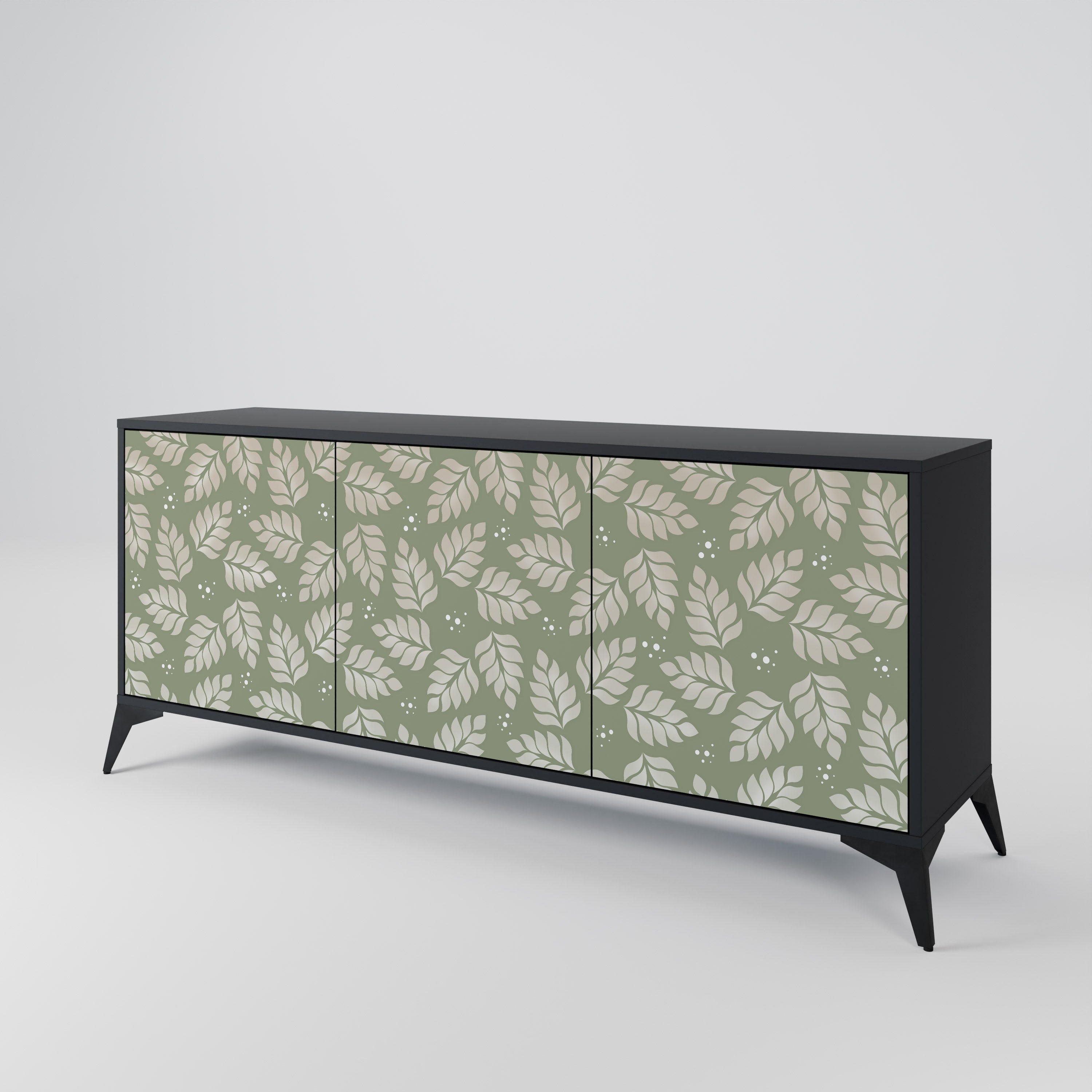 LEAVES ON GREEN 3-Door Sideboard