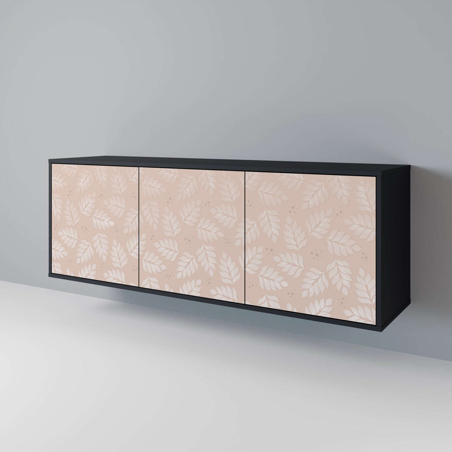 LEAVES ON BEIGE 3-türiges Sideboard