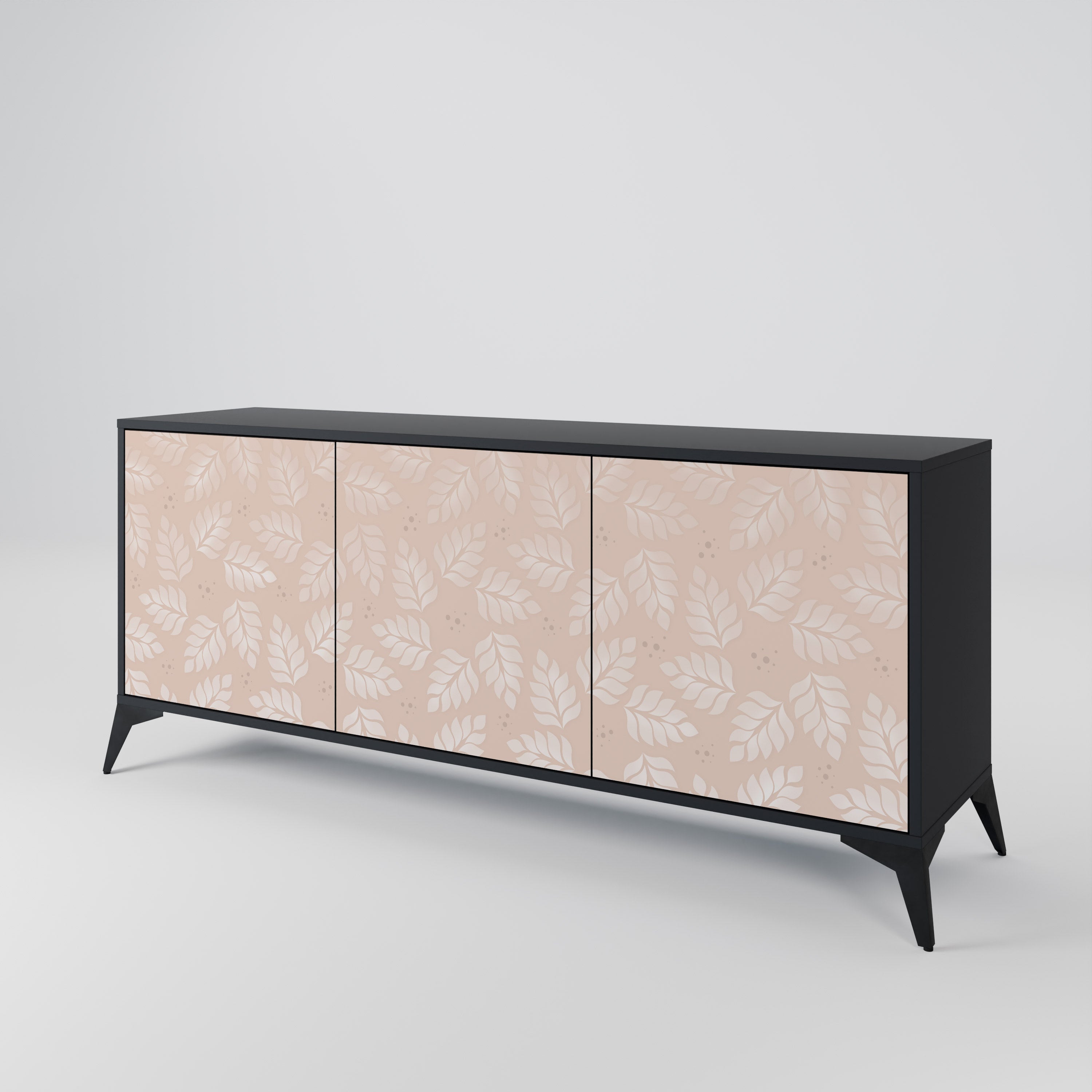 LEAVES ON BEIGE 3-türiges Sideboard