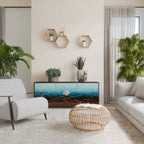 LUNAR SECRETS 3-Door Sideboard in Black Finish