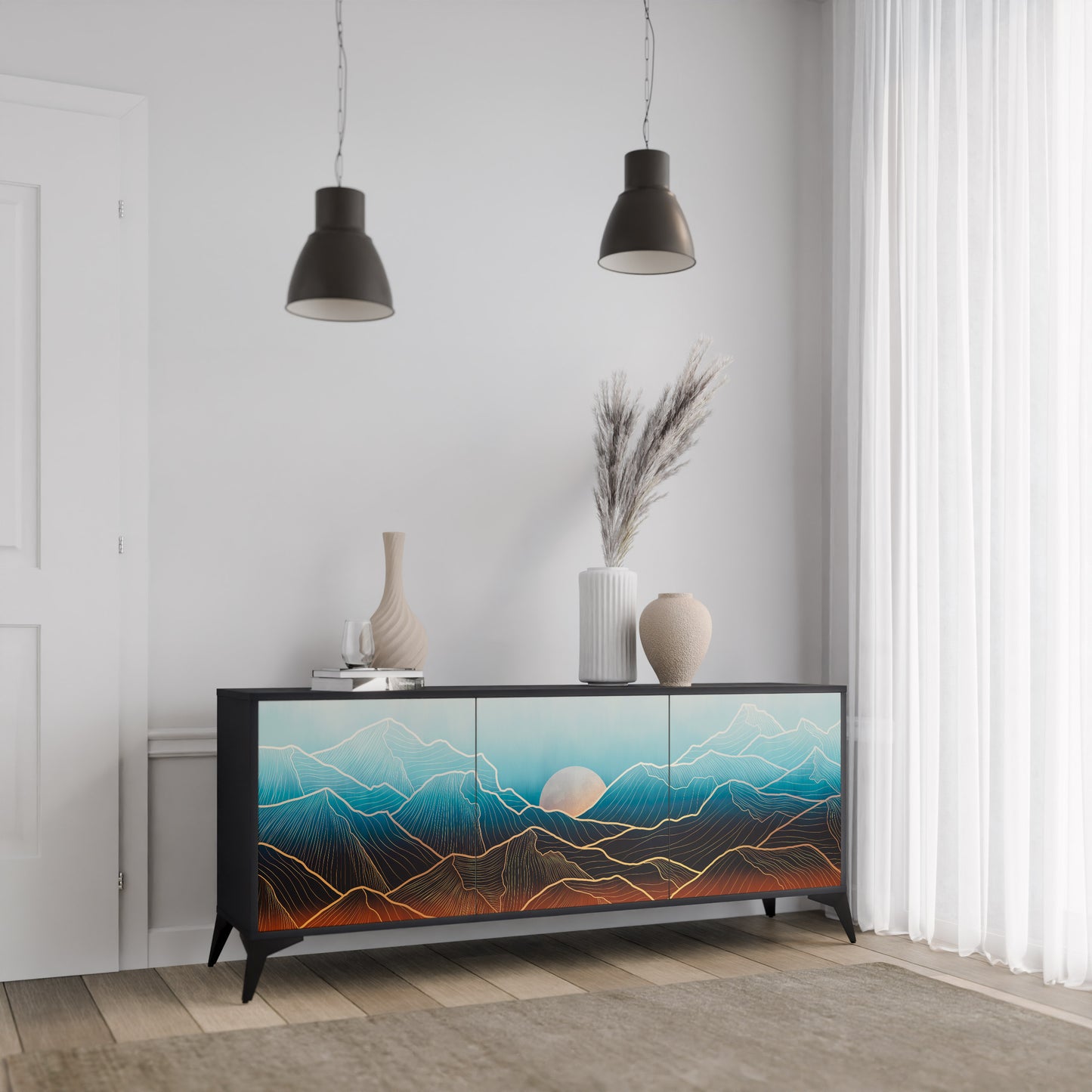 LUNAR SECRETS 3-türiges Sideboard