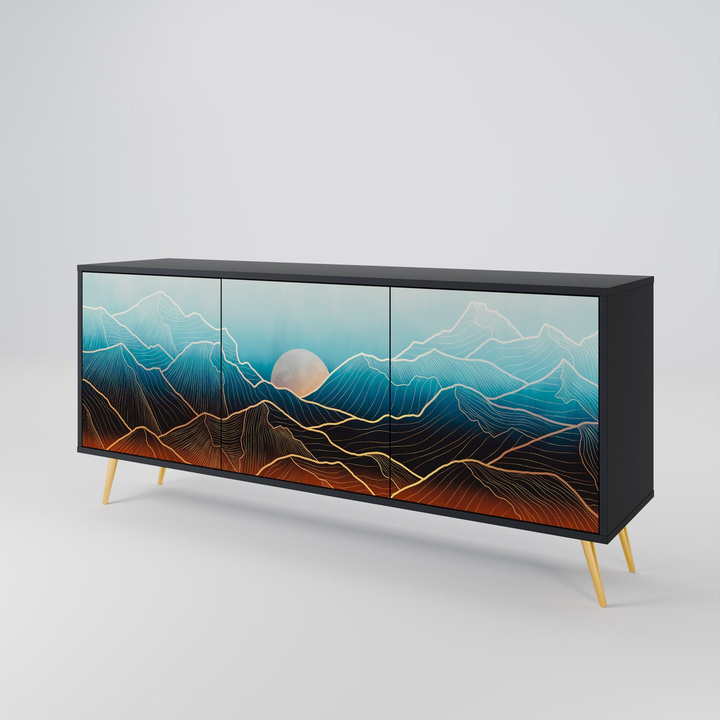LUNAR SECRETS 3-türiges Sideboard