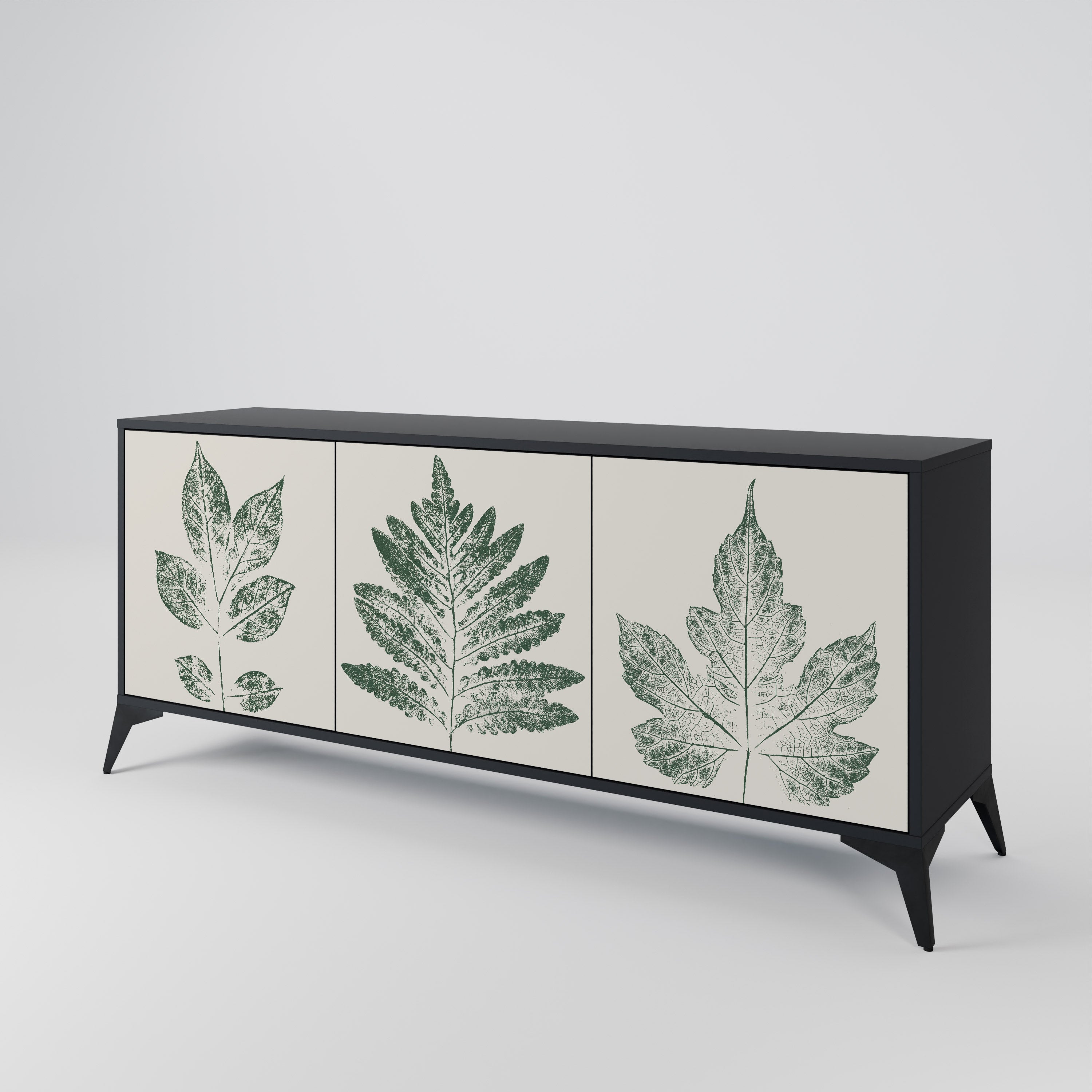 GREEN LEAFY STAMPS 3-Door Sideboard