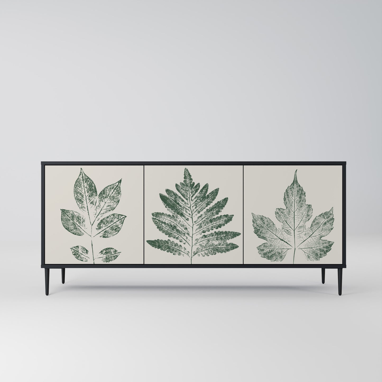 GREEN LEAFY STAMPS 3-türiges Sideboard