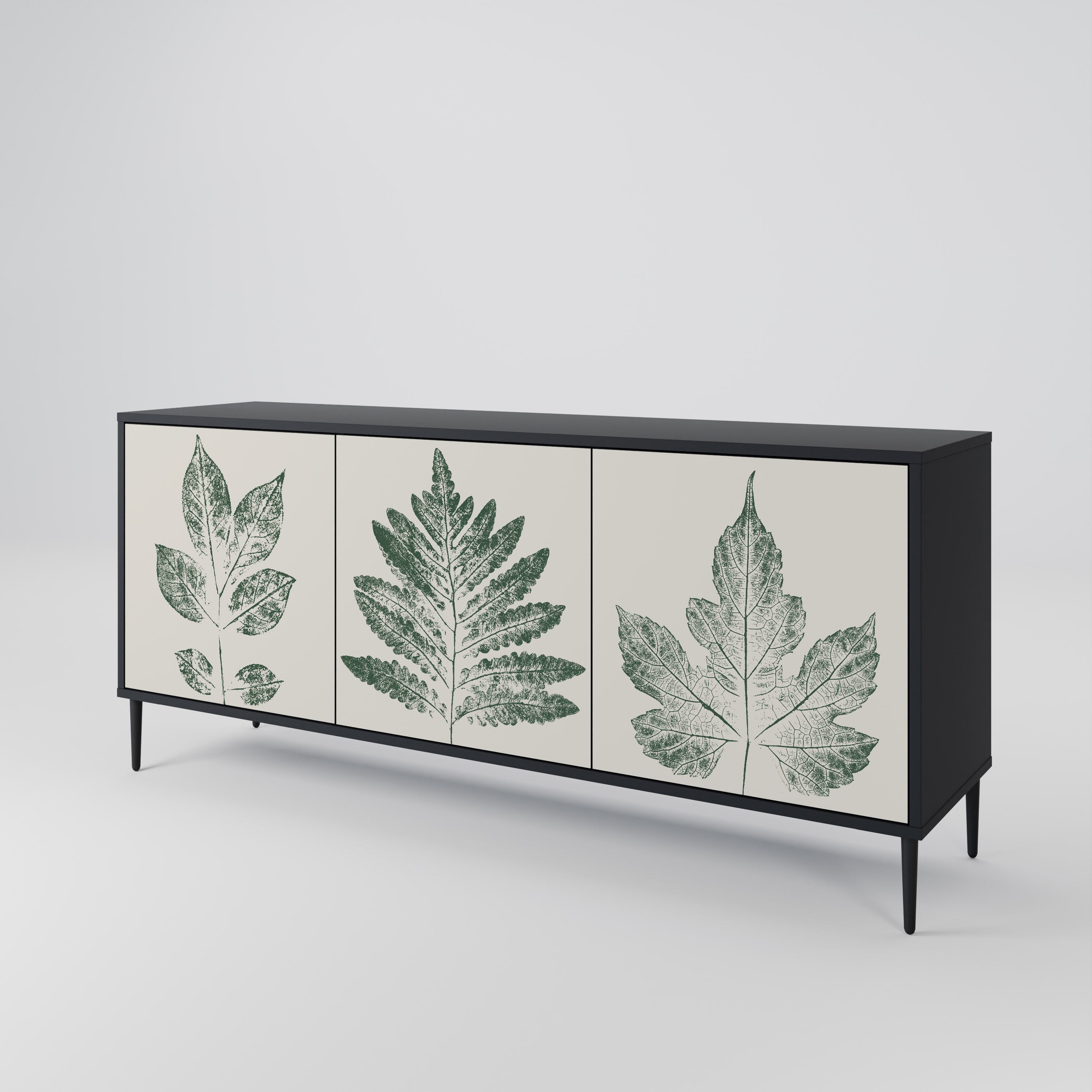 GREEN LEAFY STAMPS 3-Door Sideboard