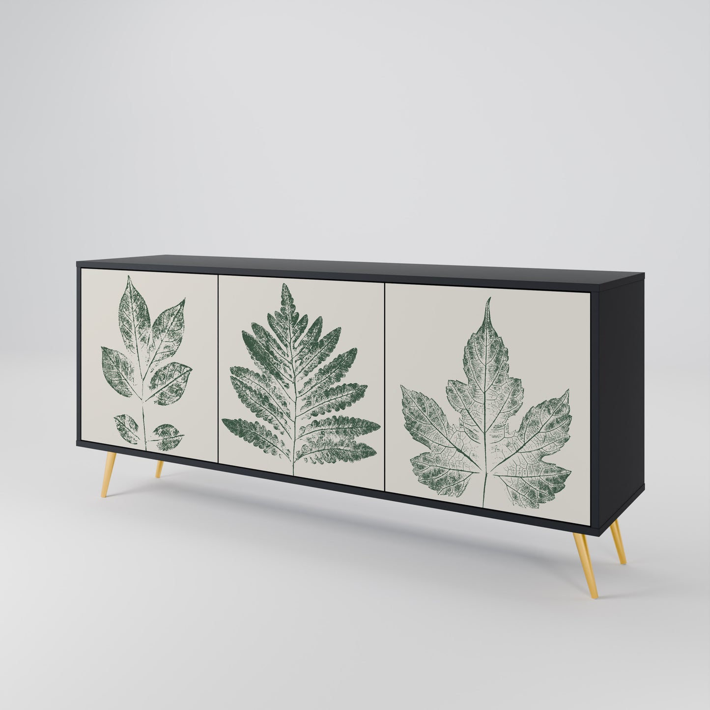 GREEN LEAFY STAMPS 3-türiges Sideboard