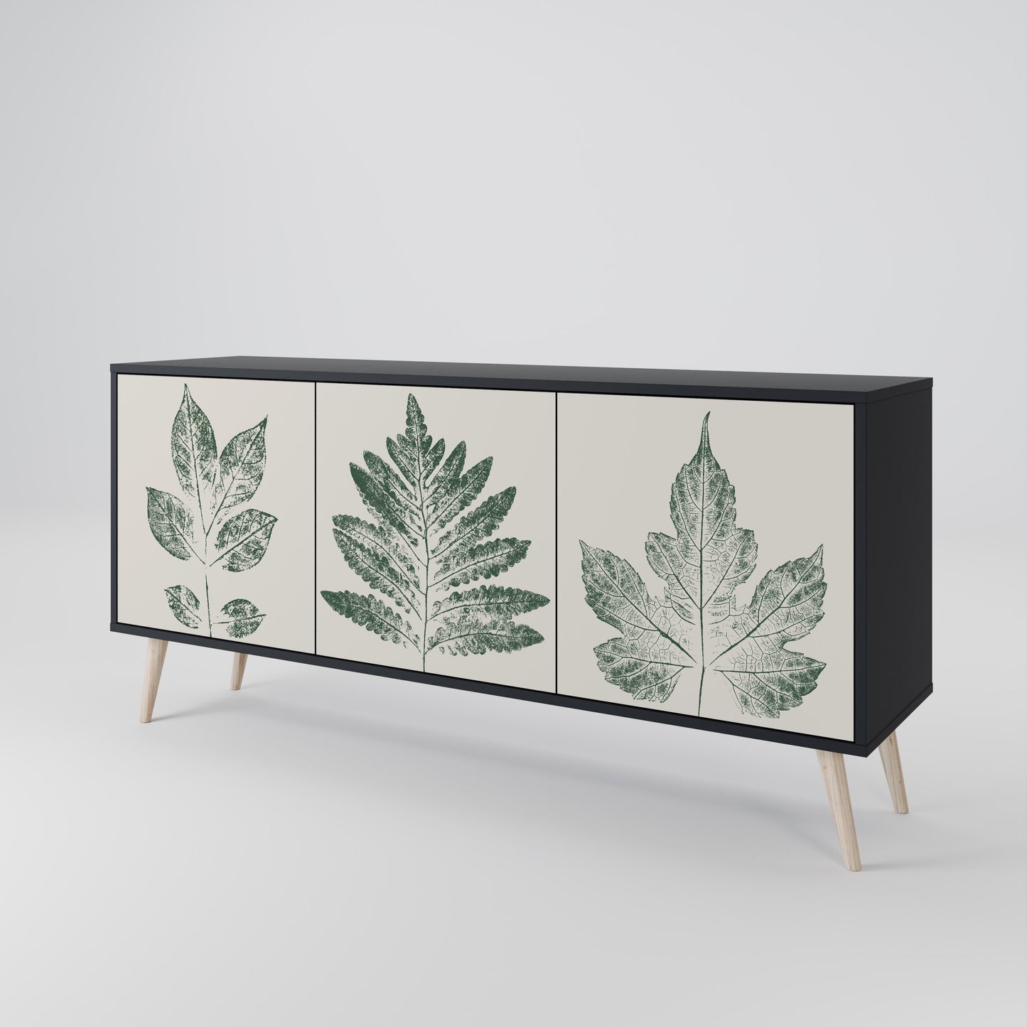 GREEN LEAFY STAMPS 3-türiges Sideboard