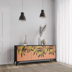 JUICY OLIVES 3-Door Sideboard in Black Finish