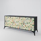 PALM SPRING 3-Door Sideboard in Black Finish