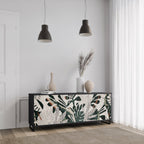 VERDURE FORMATION 3-Door Sideboard in Black Finish