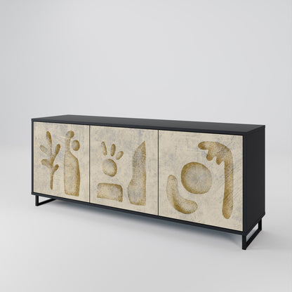 SAND SCULPTURES 3-türiges Sideboard