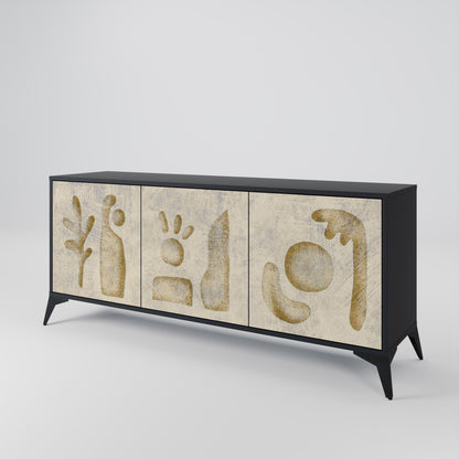 SAND SCULPTURES 3-türiges Sideboard