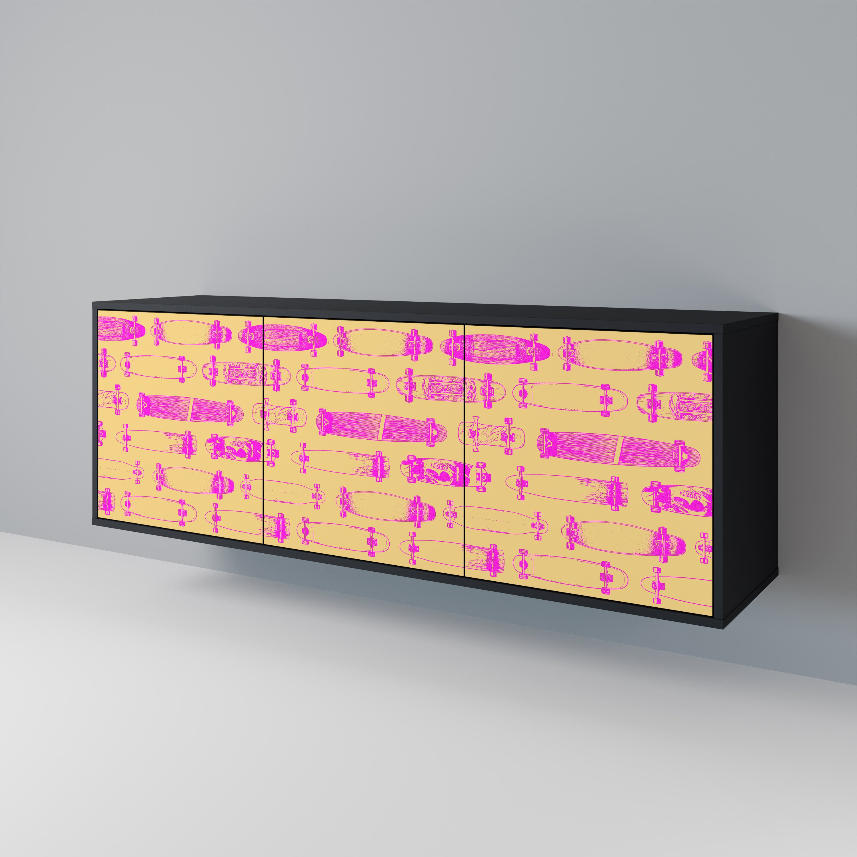 SKATEBOARD ARTISTRY 3-Door Sideboard