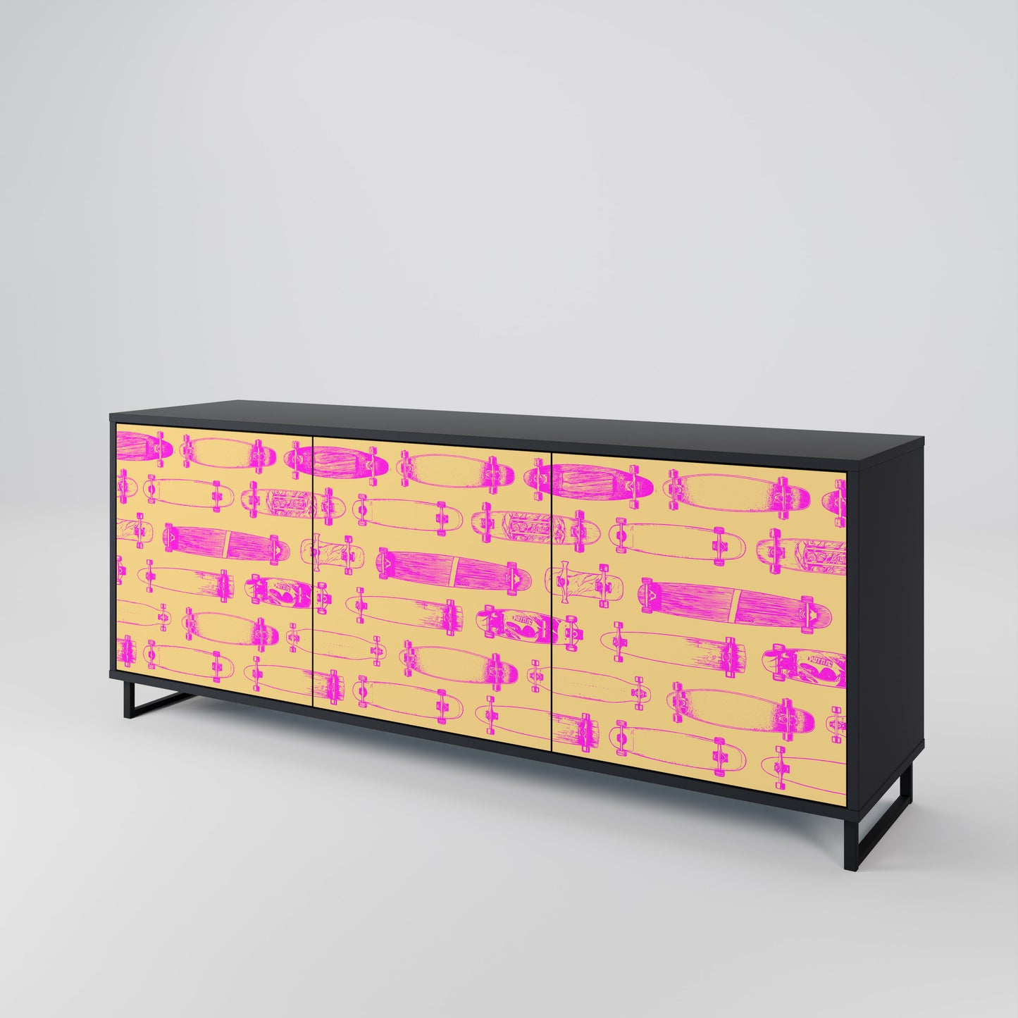 SKATEBOARD ARTISTRY 3-türiges Sideboard