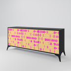 SKATEBOARD ARTISTRY 3-Door Sideboard in Black Finish