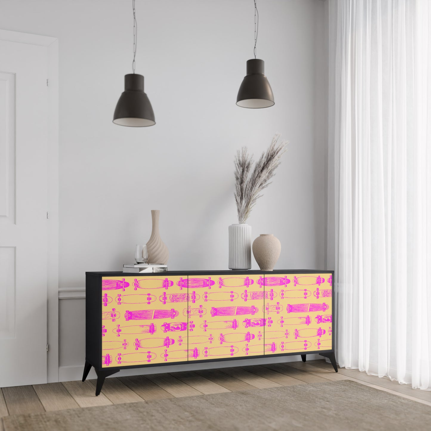 SKATEBOARD ARTISTRY 3-türiges Sideboard