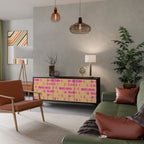 SKATEBOARD ARTISTRY 3-Door Sideboard in Black Finish