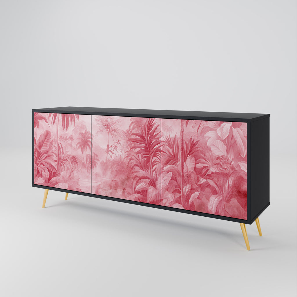 SWEET TROPICS 3-Door Sideboard in Black Finish