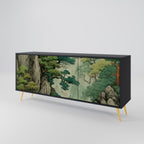 VERDURE ABYSS 3-Door Sideboard in Black Finish