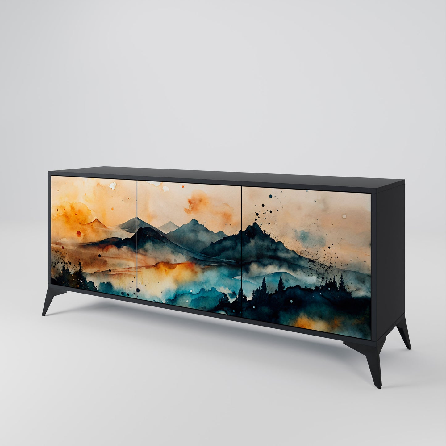 OMINOUS MOUNTAINS 3-türiges Sideboard
