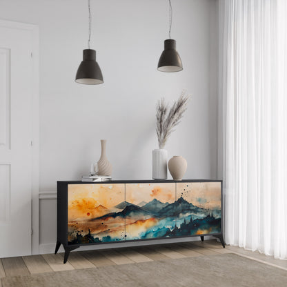 OMINOUS MOUNTAINS 3-türiges Sideboard