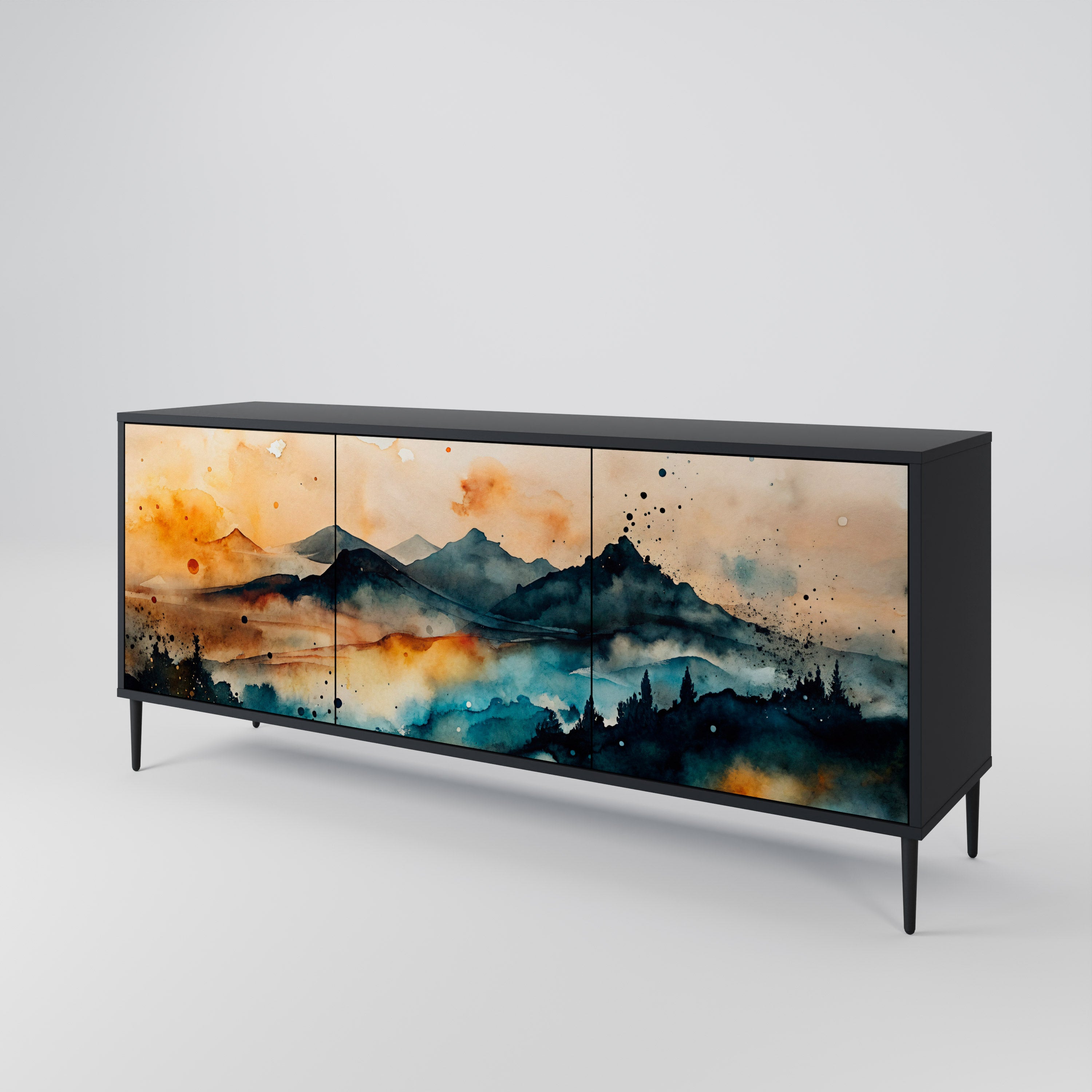 OMINOUS MOUNTAINS 3-Door Sideboard