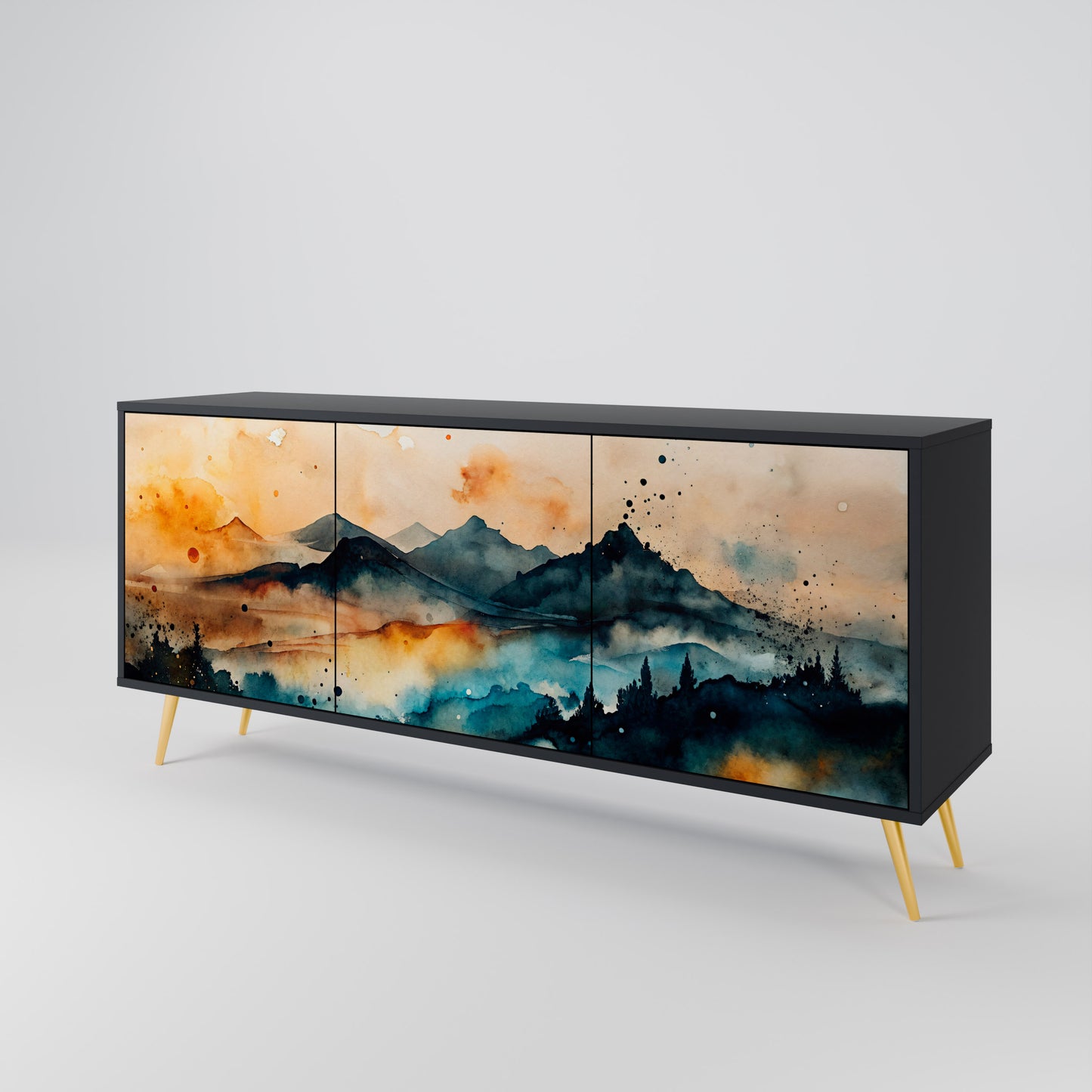 OMINOUS MOUNTAINS 3-türiges Sideboard