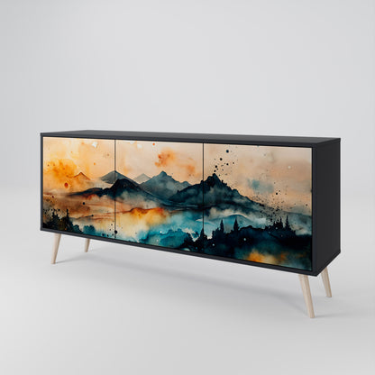 OMINOUS MOUNTAINS 3-türiges Sideboard