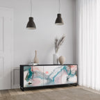 VELVET CROSSING 3-Door Sideboard in Black Finish