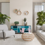 COMBINATION OF SHAPES 3-Door Sideboard in Black Finish