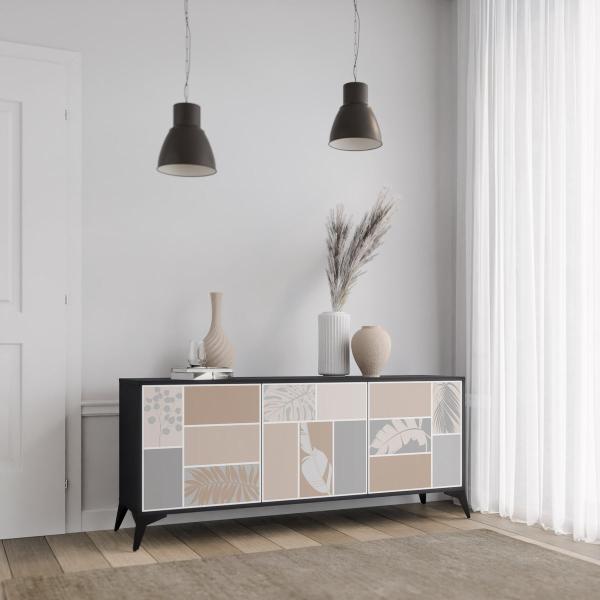 TROPICAL SHAPES 3-türiges Sideboard