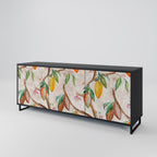 COCOA FRUITS 3-Door Sideboard in Black Finish