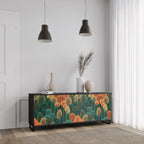AUTUMN KALEIDOSCOPE 3-Door Sideboard in Black Finish