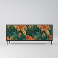 AUTUMN KALEIDOSCOPE 3-Door Sideboard in Black Finish
