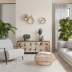 AFRICAN STYLE Sideboard mit 3 Türen in Schwarz