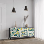 LEMON TREE 3-Door Sideboard in Black Finish