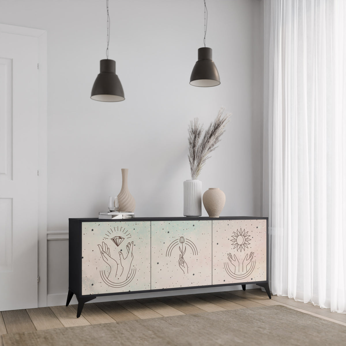 DELICATE BEAUTY 3-türiges Sideboard