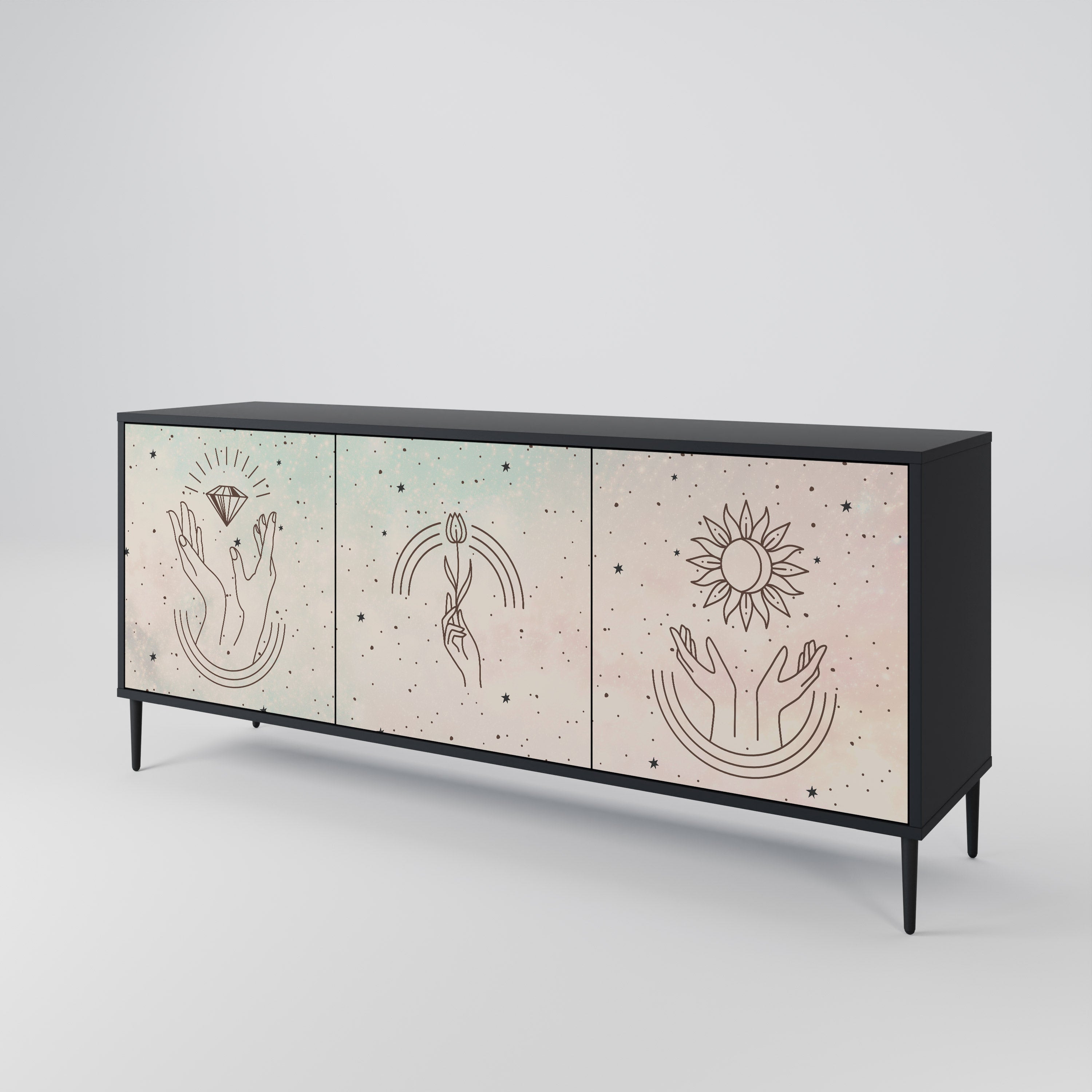 DELICATE BEAUTY 3-Door Sideboard