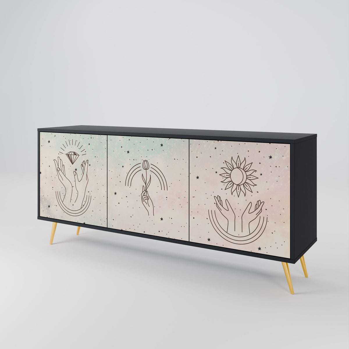 DELICATE BEAUTY 3-türiges Sideboard