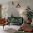 ROYAL GREEN 3-Door Sideboard in Black Finish