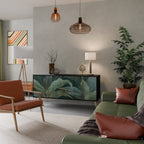 ROYAL GREEN 3-Door Sideboard in Black Finish