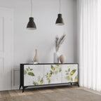ELEGANT BOTANICS 3-Door Sideboard in Black Finish