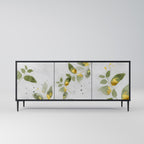 ELEGANT BOTANICS 3-Door Sideboard in Black Finish
