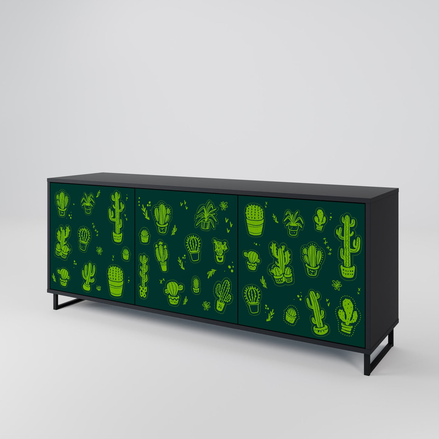 DESERT GREEN 3-türiges Sideboard