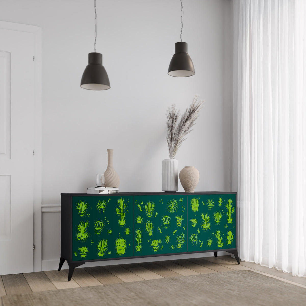 DESERT GREEN 3-türiges Sideboard