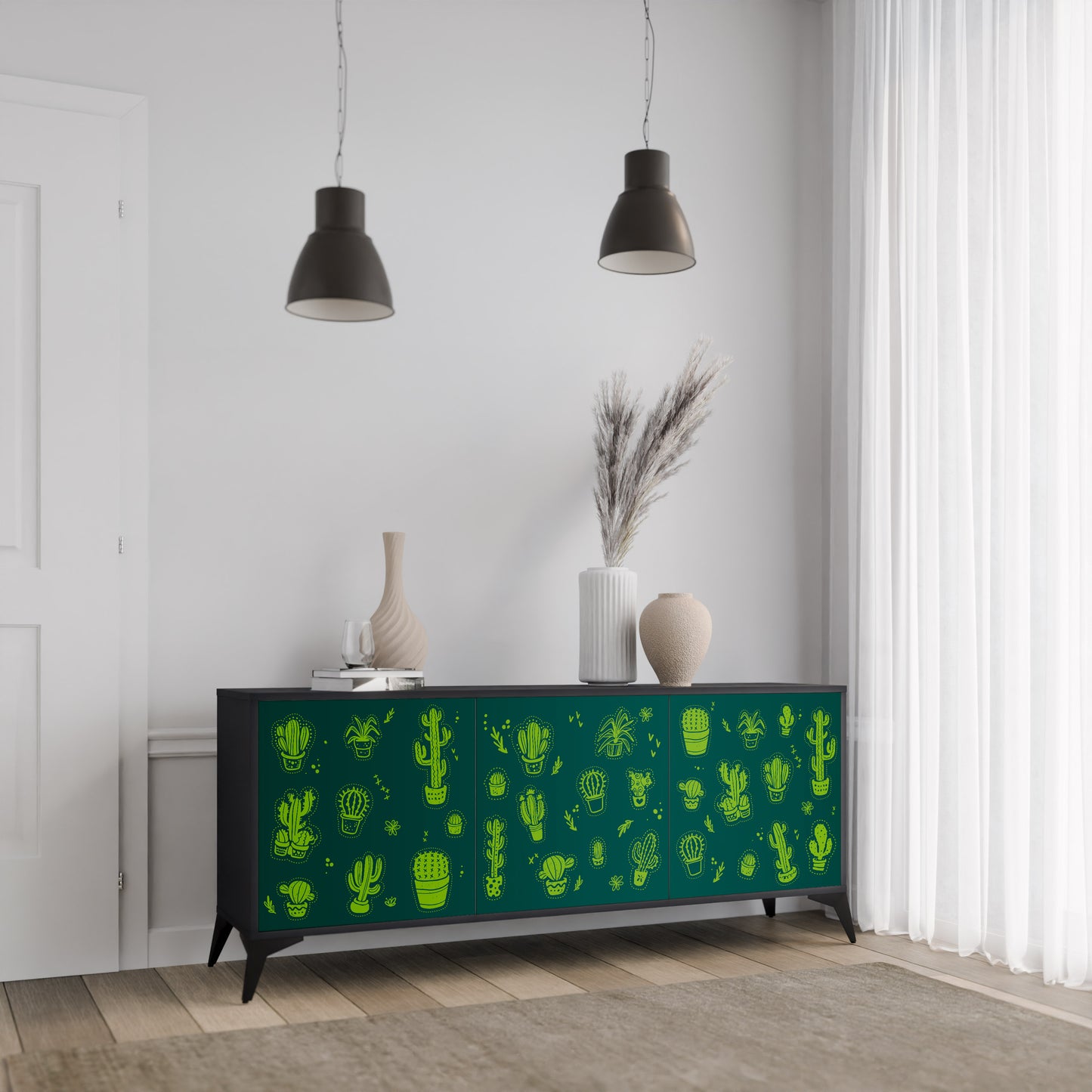 DESERT GREEN 3-türiges Sideboard